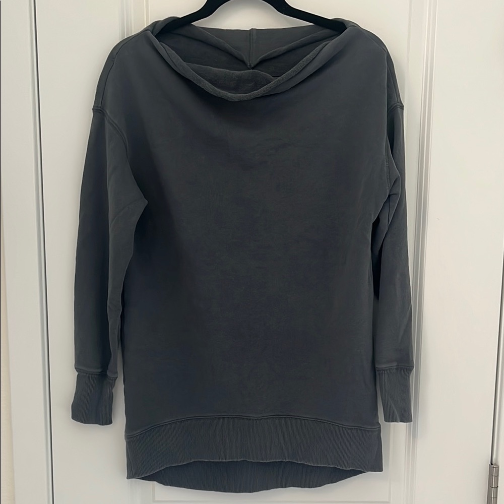 Pilcro Gray Tunic Sweatshirt Relaxed Fit